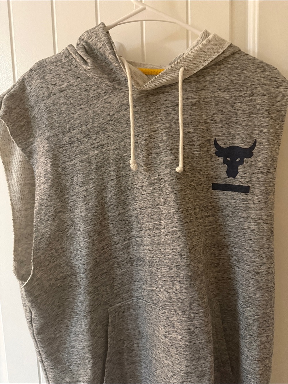 Project Rock UA Gray Sleeveless Hoodie